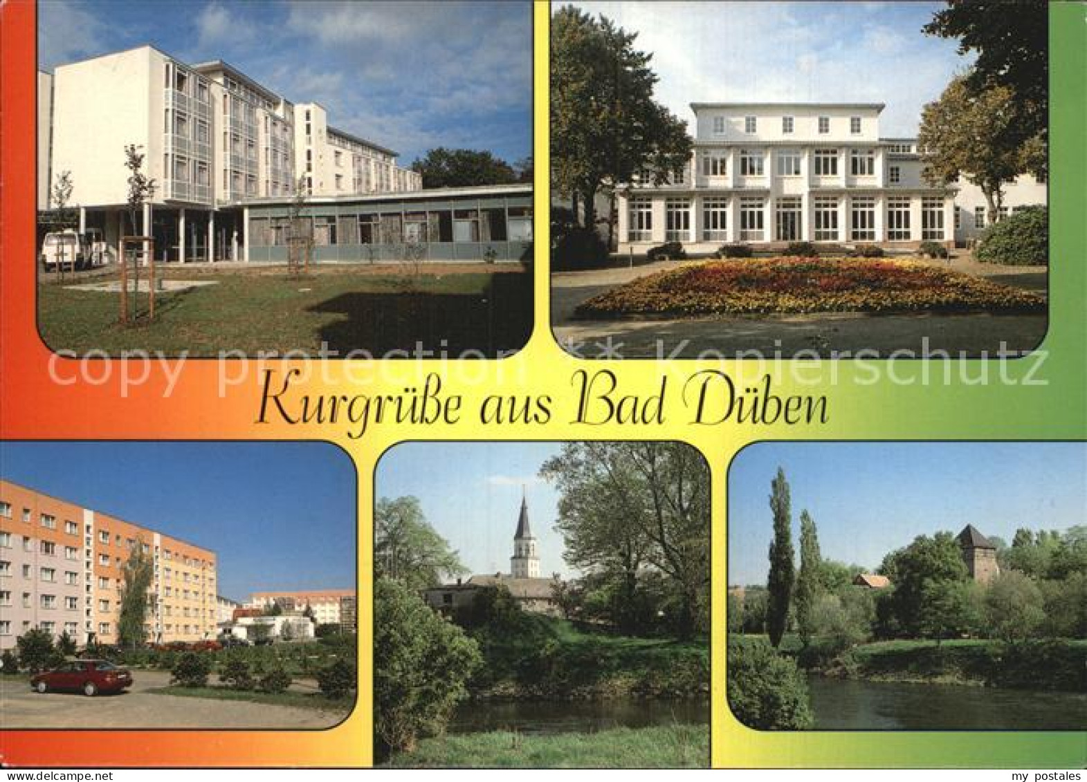 72525149 Bad Dueben Kurklinik Kureinrichtung Brunnenstr Kirche Burgblick Bad Due - Bad Dueben