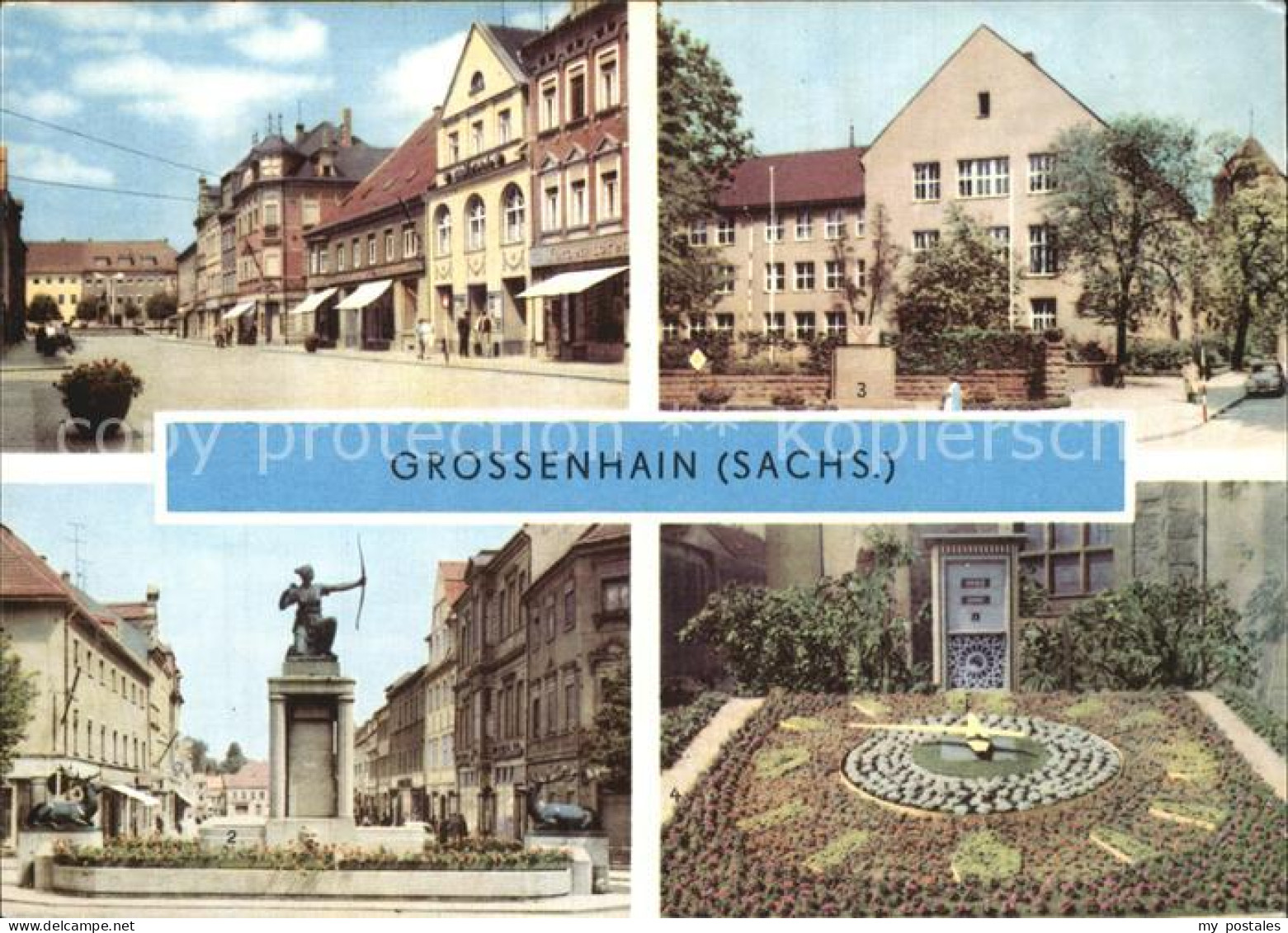 72524802 Grossenhain Sachsen Frauenmarkt Dianabrunnen Blumenuhr  Grossenhain - Grossenhain