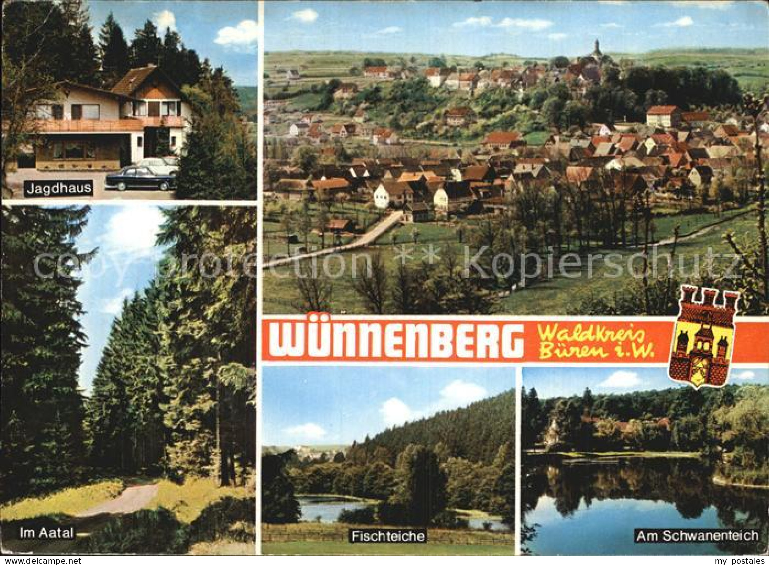 72524328 Wuennenberg Gesamtansicht Jagdhaus Aatal Fischteiche Schwanenteich Bad  - Bad Wuennenberg