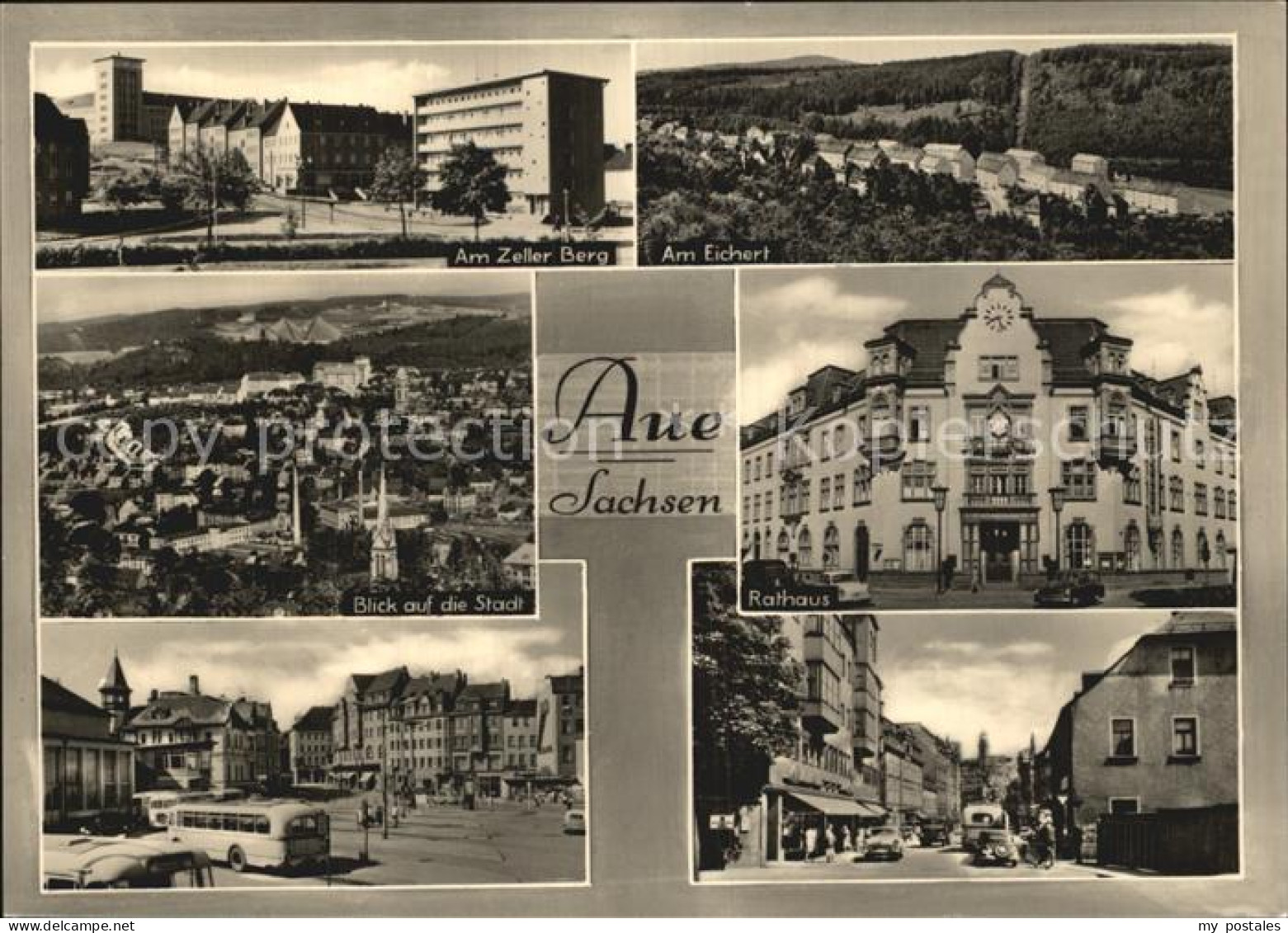 72523968 Aue Sachsen Rathaus Zeller Berg Eichert  Aue - Aue