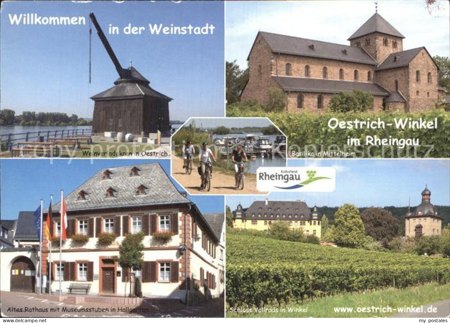 72523708 Oestrich-Winkel Weinverladekran Basilika Mittelheim Altes Rathaus Schlo - Oestrich-Winkel