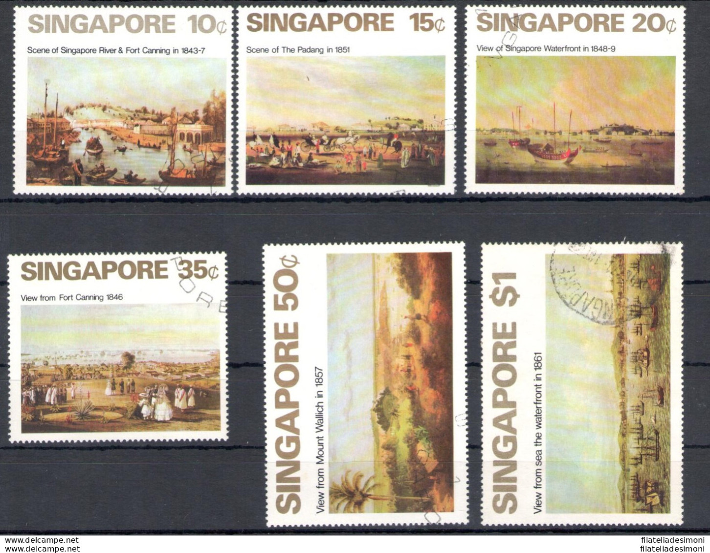 1971 Singapore - Catalogo Yvert N. 143/48 - Singapore Nel 19 Secolo - Usato - Altri - Asia
