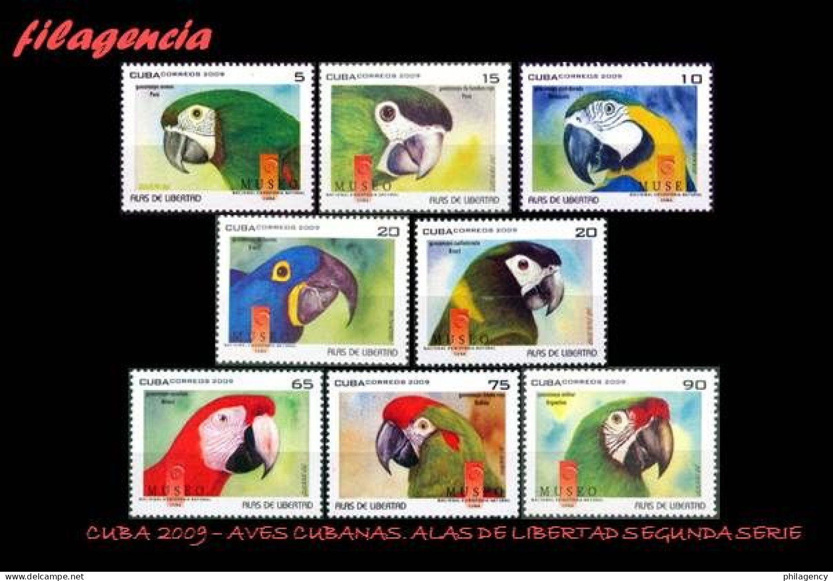 CUBA MINT. 2009-17 ALAS DE LIBERTAD. AVES CUBANAS. SEGUNDA SERIE - Nuevos