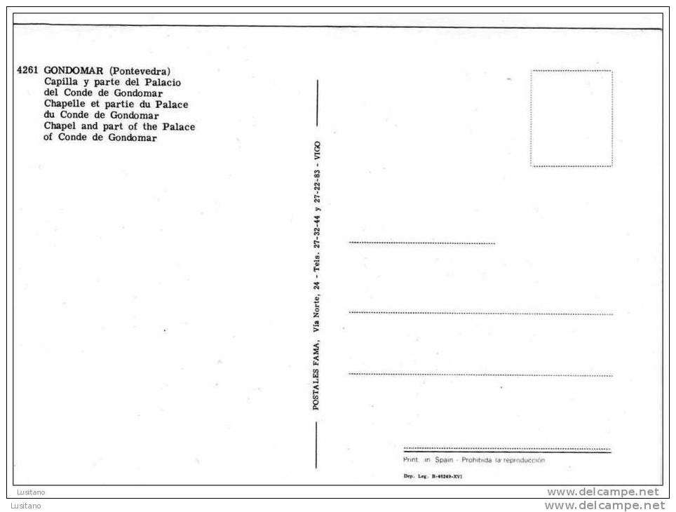 Gondomar - Pontevedra - Galicia - España - Spain ( 2 Scans) - Pontevedra