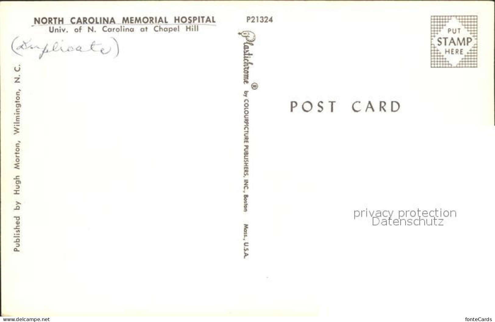 71967652 North_Carolina_US-State Memorial Hospital - Andere & Zonder Classificatie