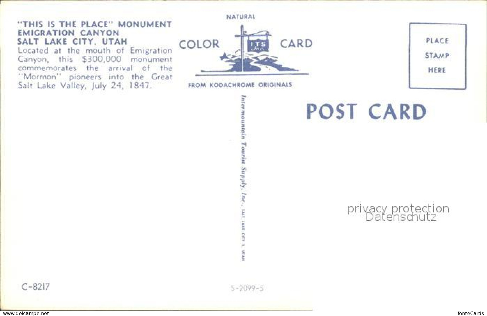 71967640 Utah_US-State Monument Emigration Canyon - Other & Unclassified