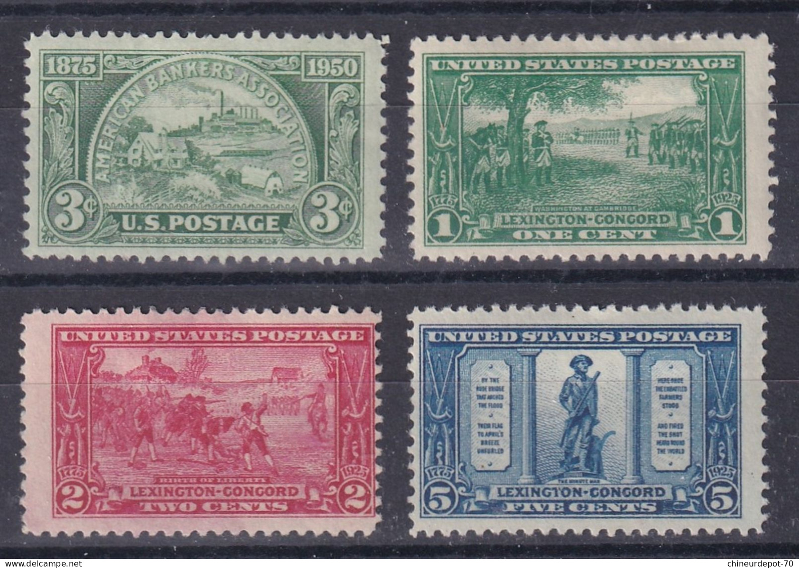 LEXINGTON BANKERS NEUFS AVEC CHARNIERES * - Unused Stamps