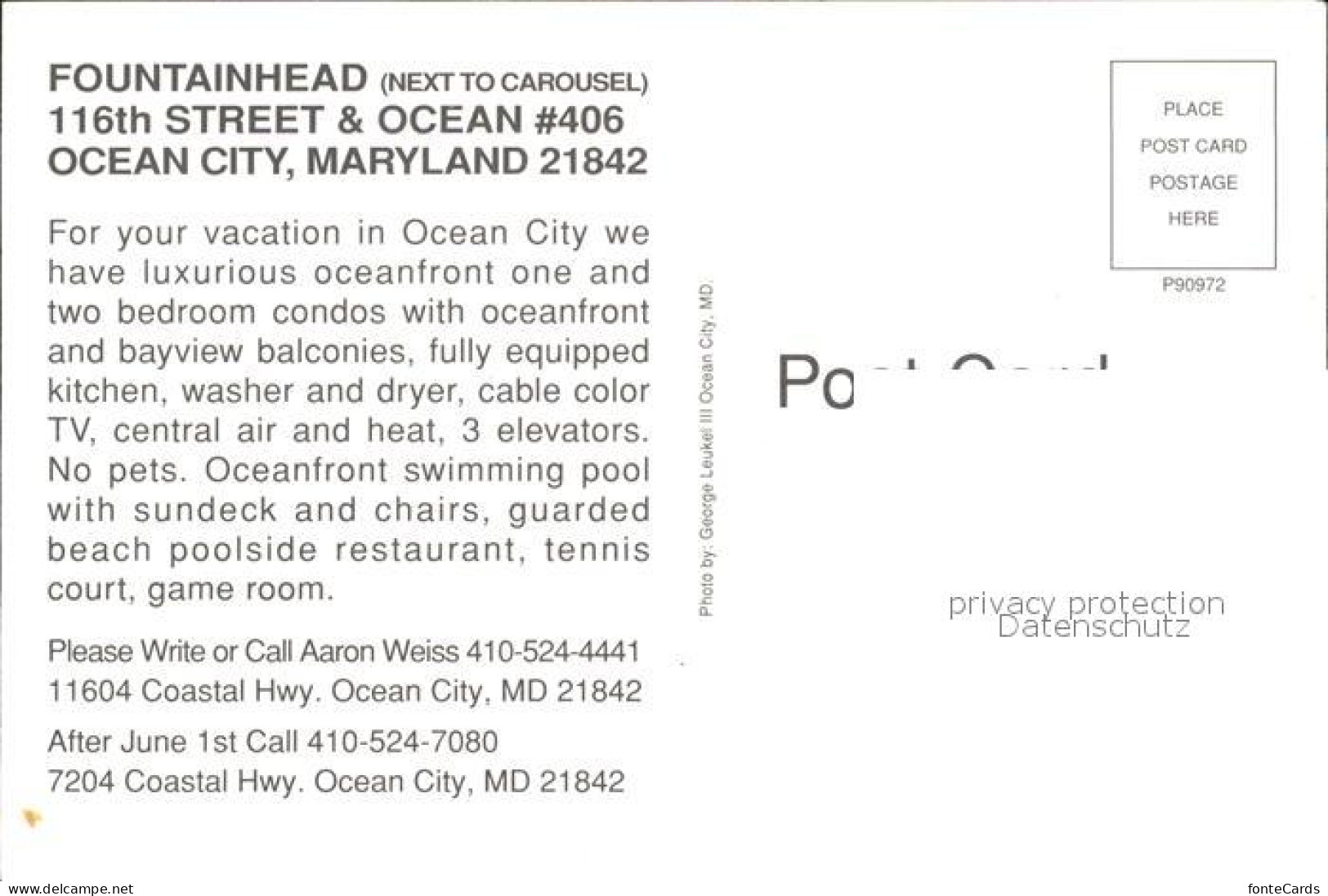 71962964 Ocean_City_Maryland Fountainhead - Autres & Non Classés