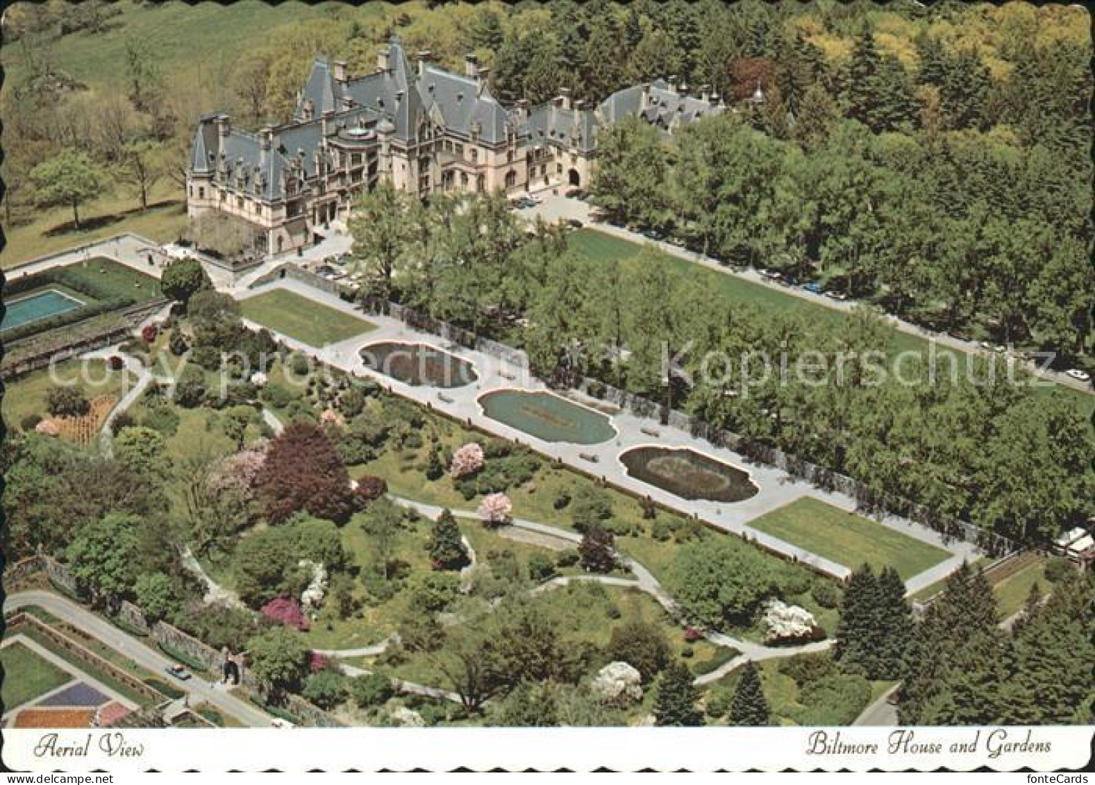 71959229 Asheville Fliegeraufnahme Biltmore House And Gardens - Autres & Non Classés