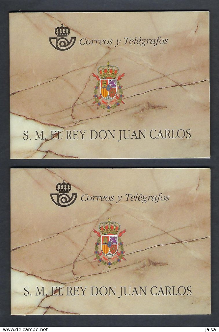 ESPAÑA. AÑO 1998.DOS CARNÉS De  DON JUAN CARLOS I - Blocs & Feuillets