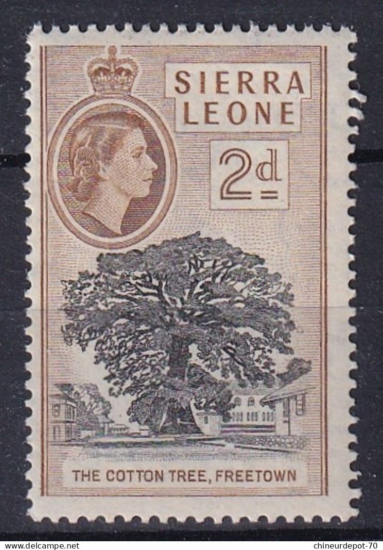 SIERRA LEONE 2d THE COTTON TREE FREETOWN  NEUFS SANS CHARNIERES ** - Sierra Leone (...-1960)
