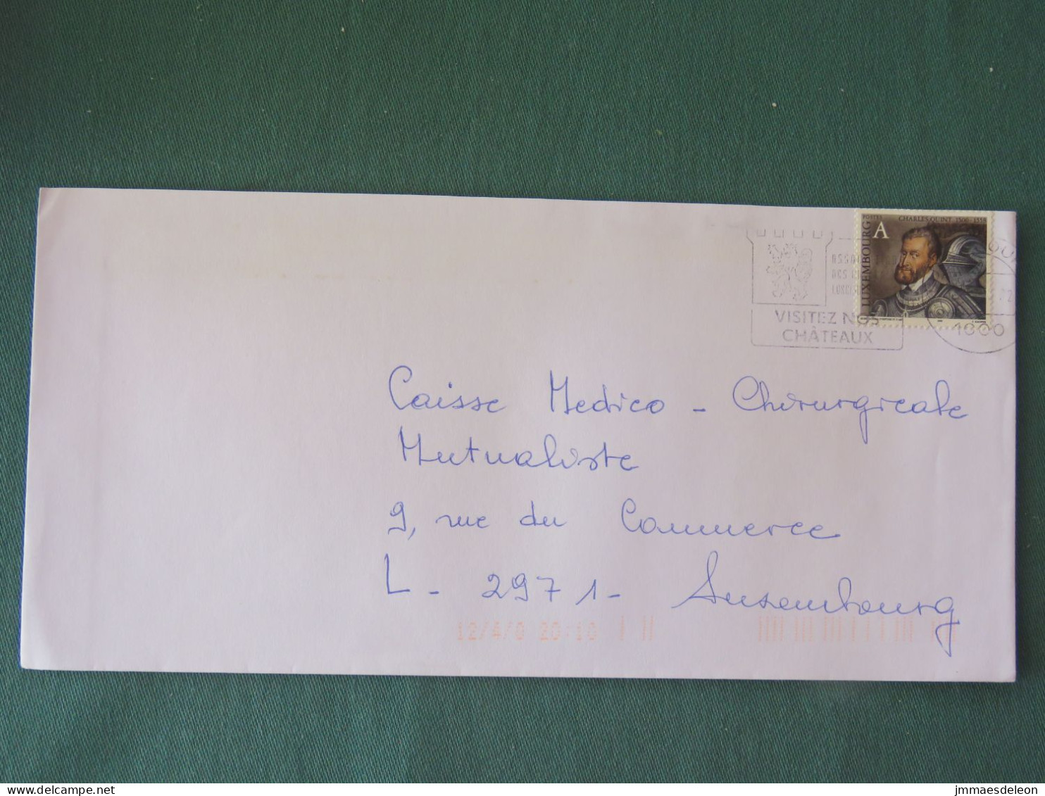 Luxembourg 2000 Cover Local - Emperor Charles V - Castle Slogan - Cartas & Documentos