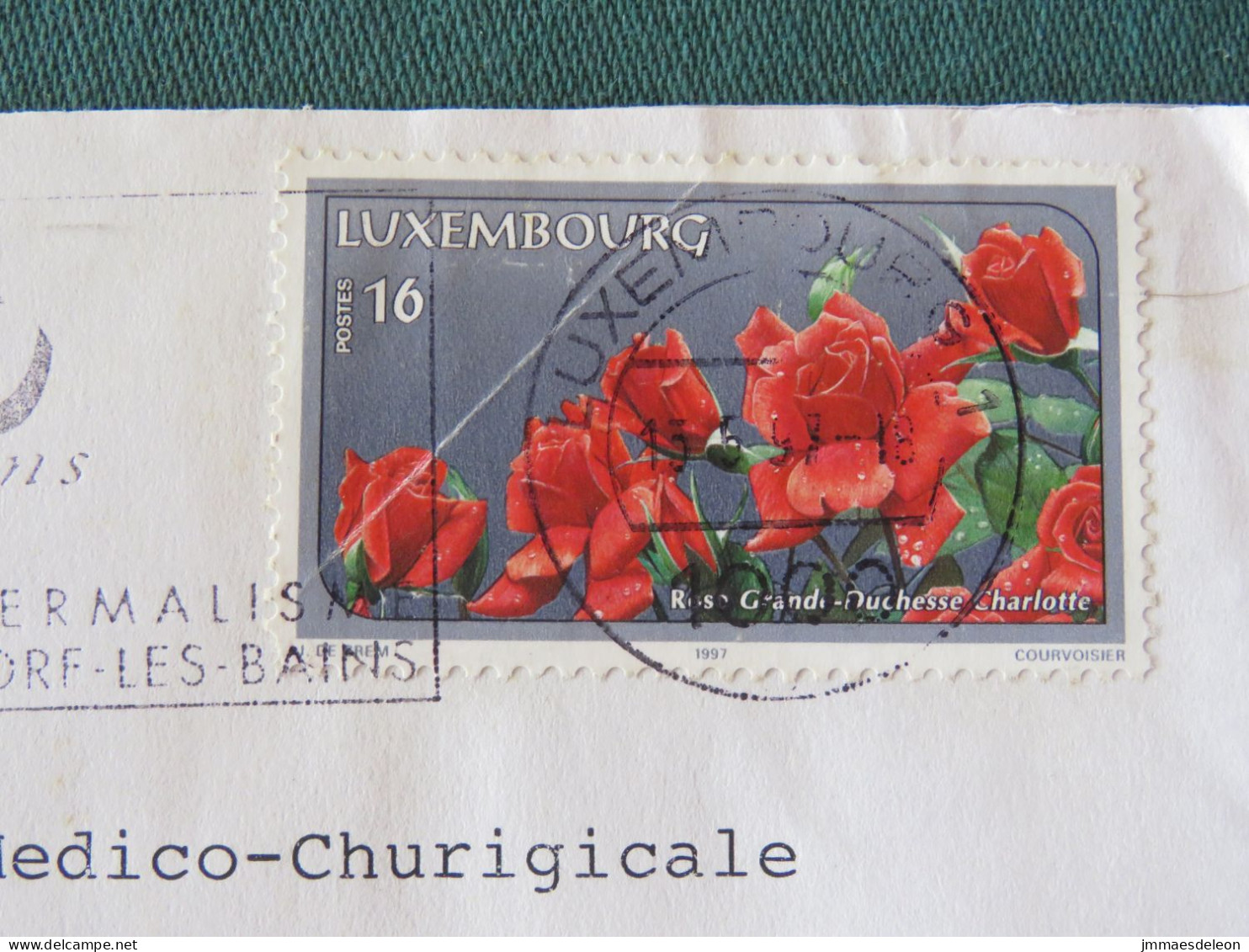 Luxembourg 1997 Cover Local - Flowers - Thermal Water Slogan - Briefe U. Dokumente