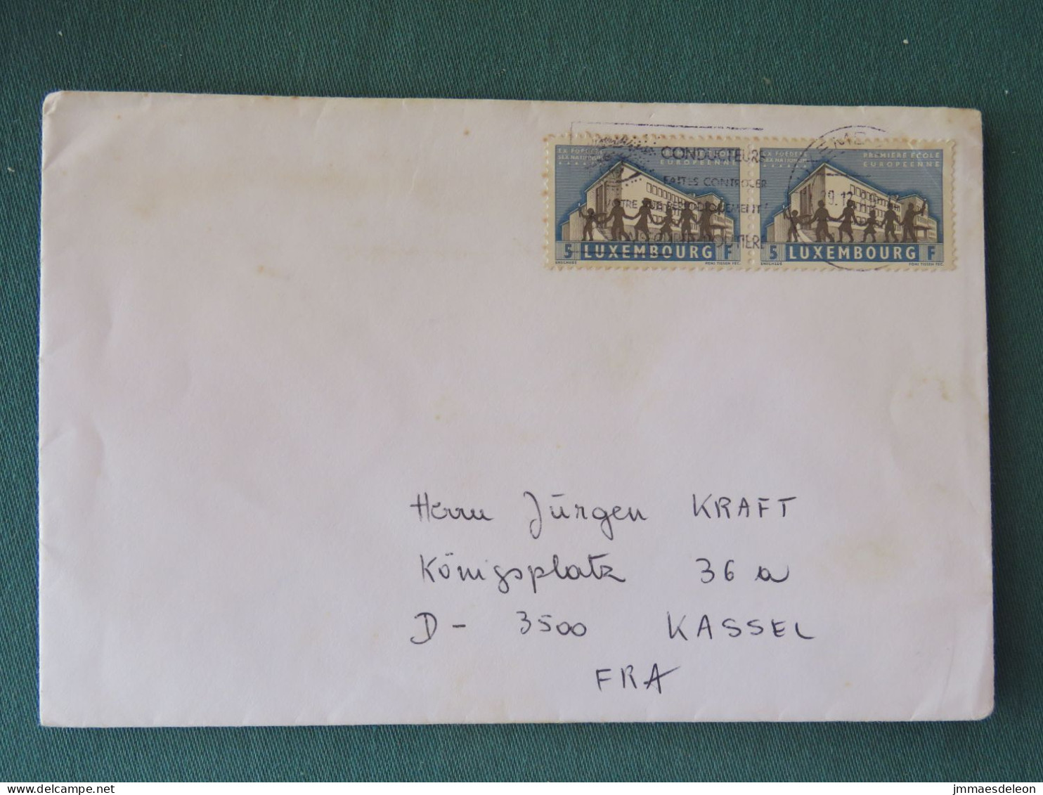 Luxembourg 1986 Cover To Germany - European School - Lettres & Documents