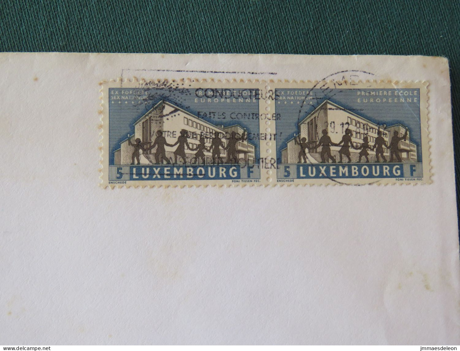 Luxembourg 1986 Cover To Germany - European School - Briefe U. Dokumente