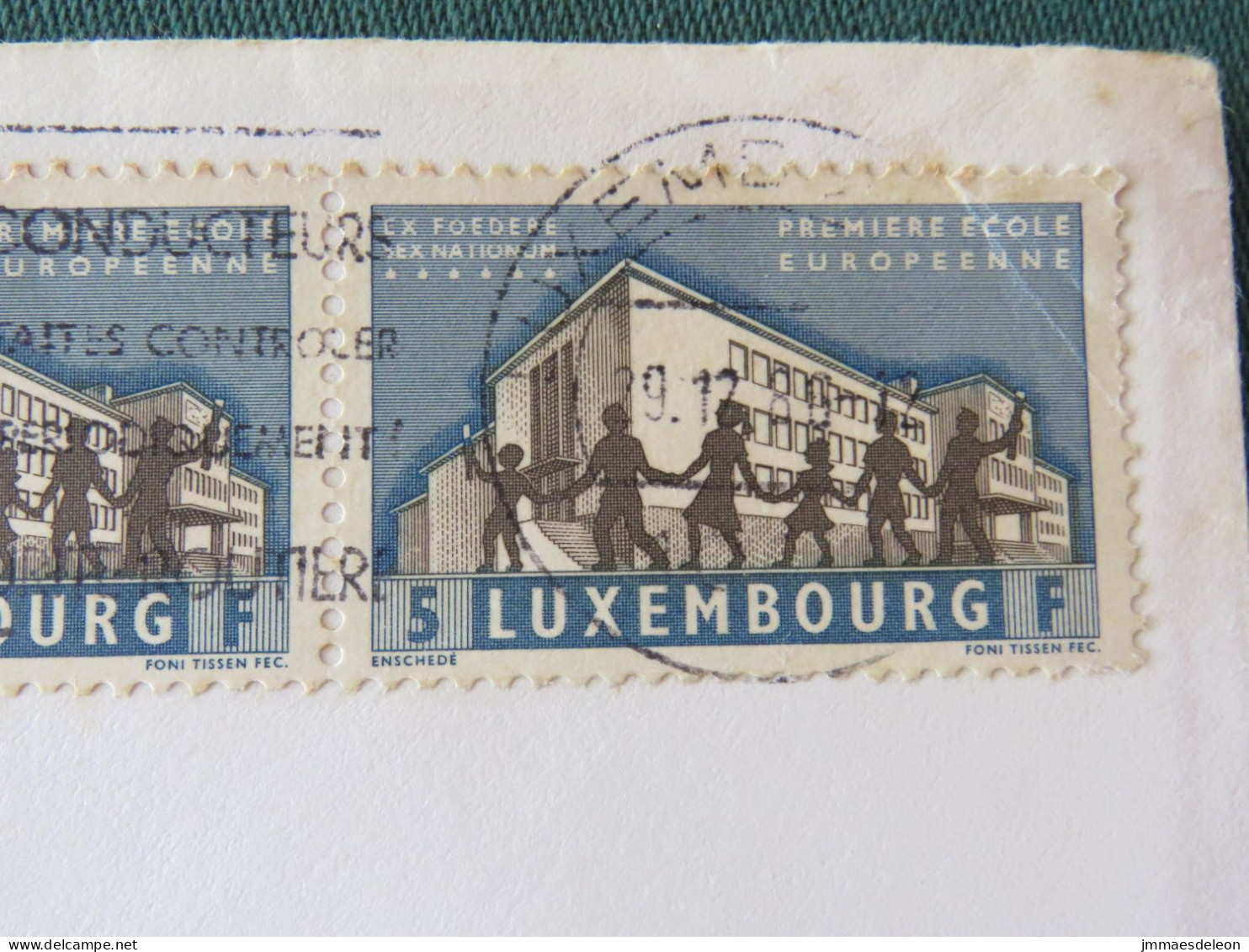 Luxembourg 1986 Cover To Germany - European School - Briefe U. Dokumente