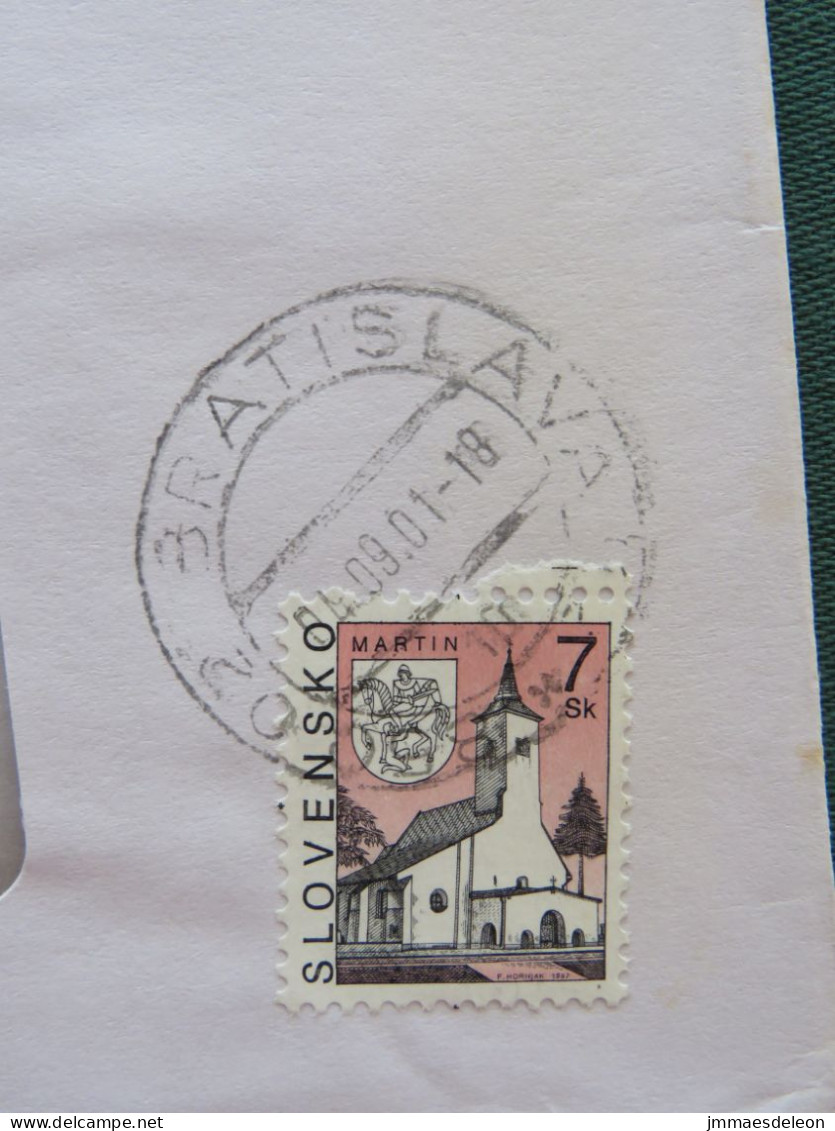 Slovakia 2000 Cover Local - Church - Briefe U. Dokumente