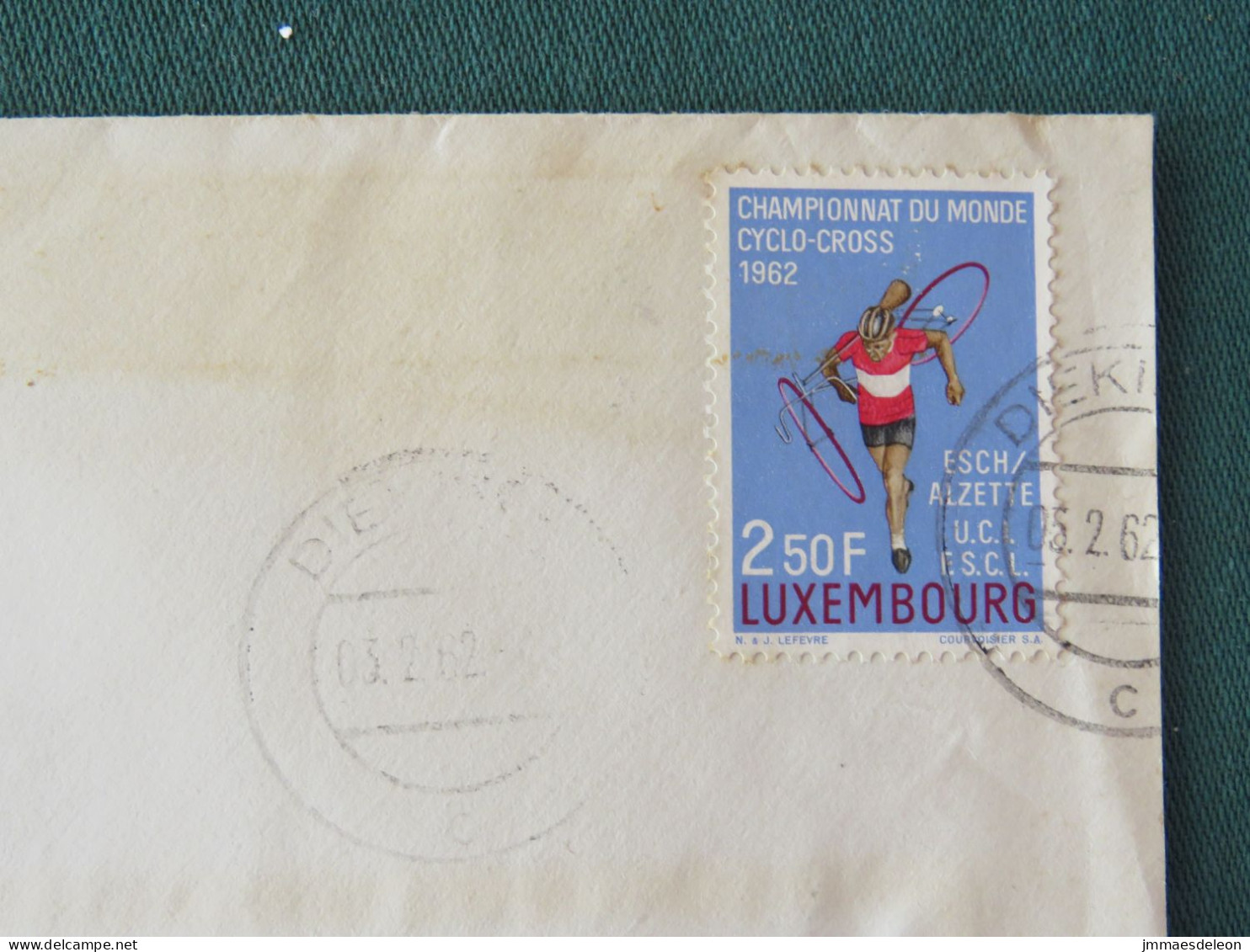 Luxembourg 1962 Cover Diekirch - Cross Country Bicycle - Brieven En Documenten