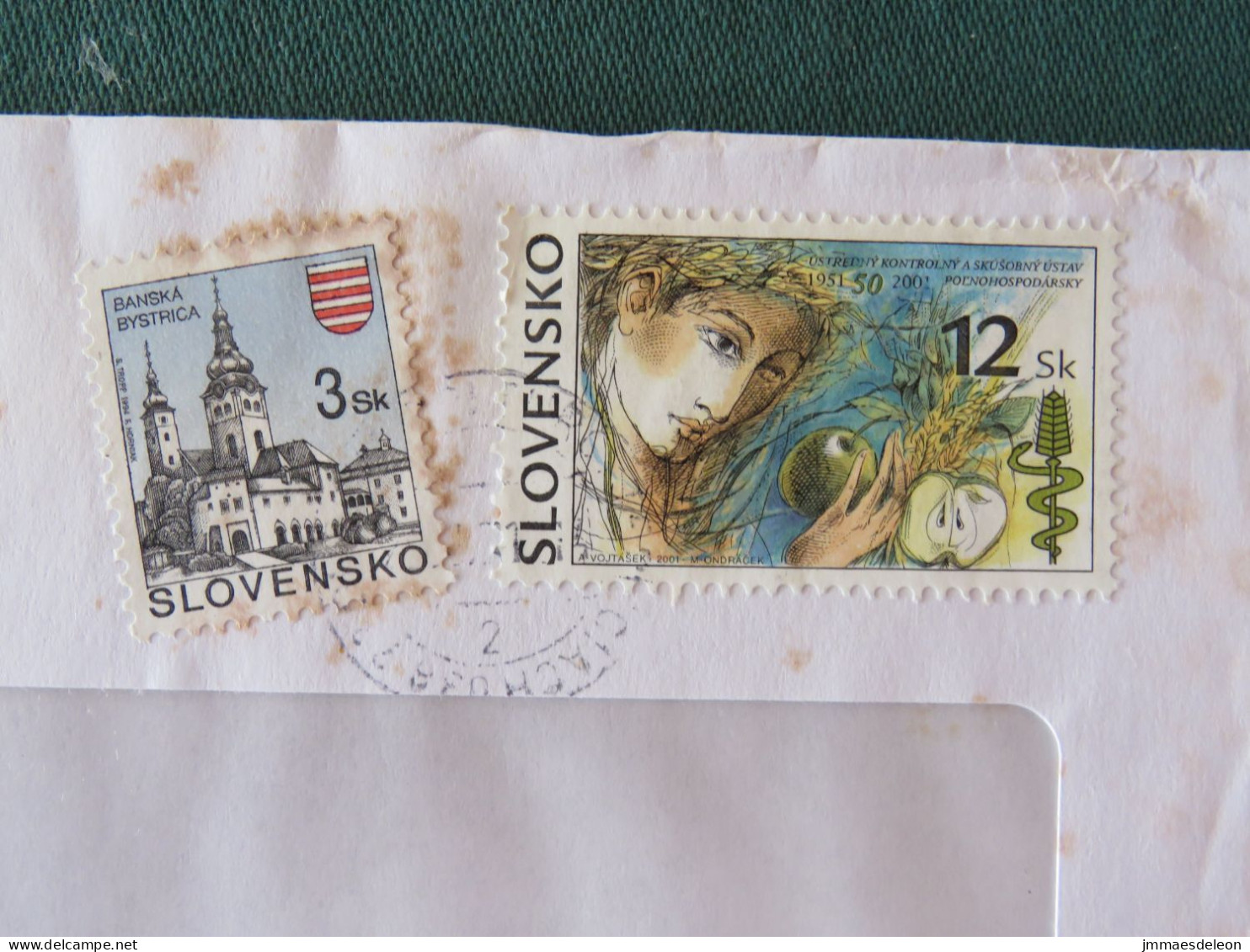 Slovakia 2000 Registered Cover Local - Church Apple Agriculture - Briefe U. Dokumente