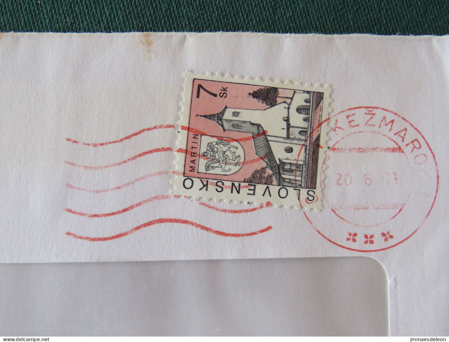 Slovakia 2000 Cover Local - Church - Briefe U. Dokumente