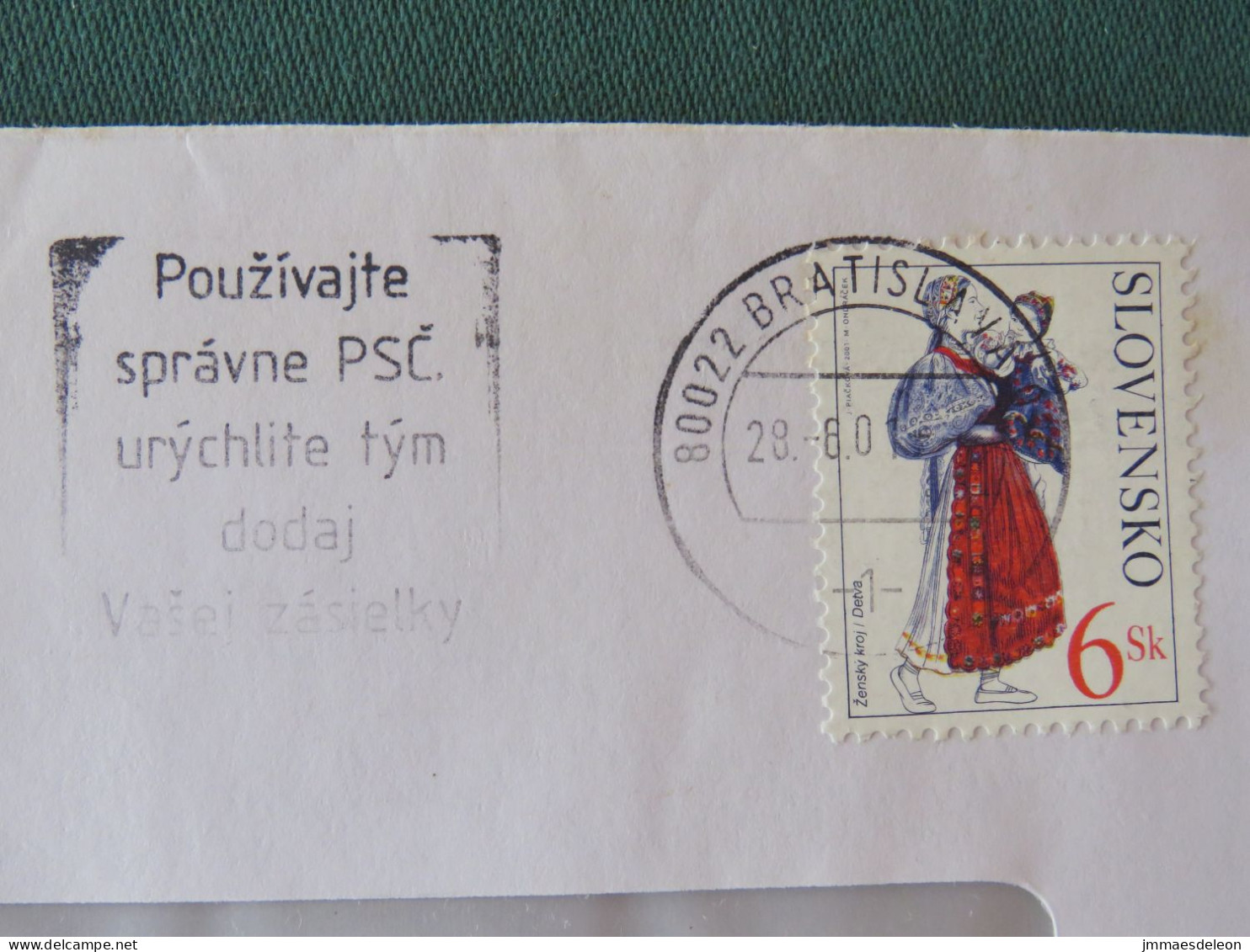 Slovakia 2000 Cover Local - Costumes - Storia Postale