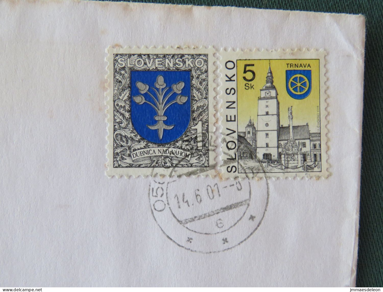 Slovakia 2000 Cover Local - Church - Arms - Lettres & Documents