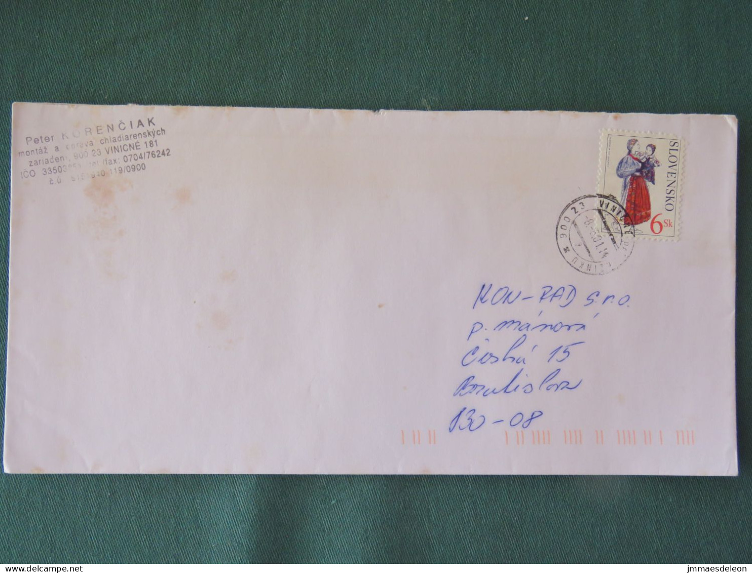 Slovakia 2000 Cover Local - Costumes - Lettres & Documents