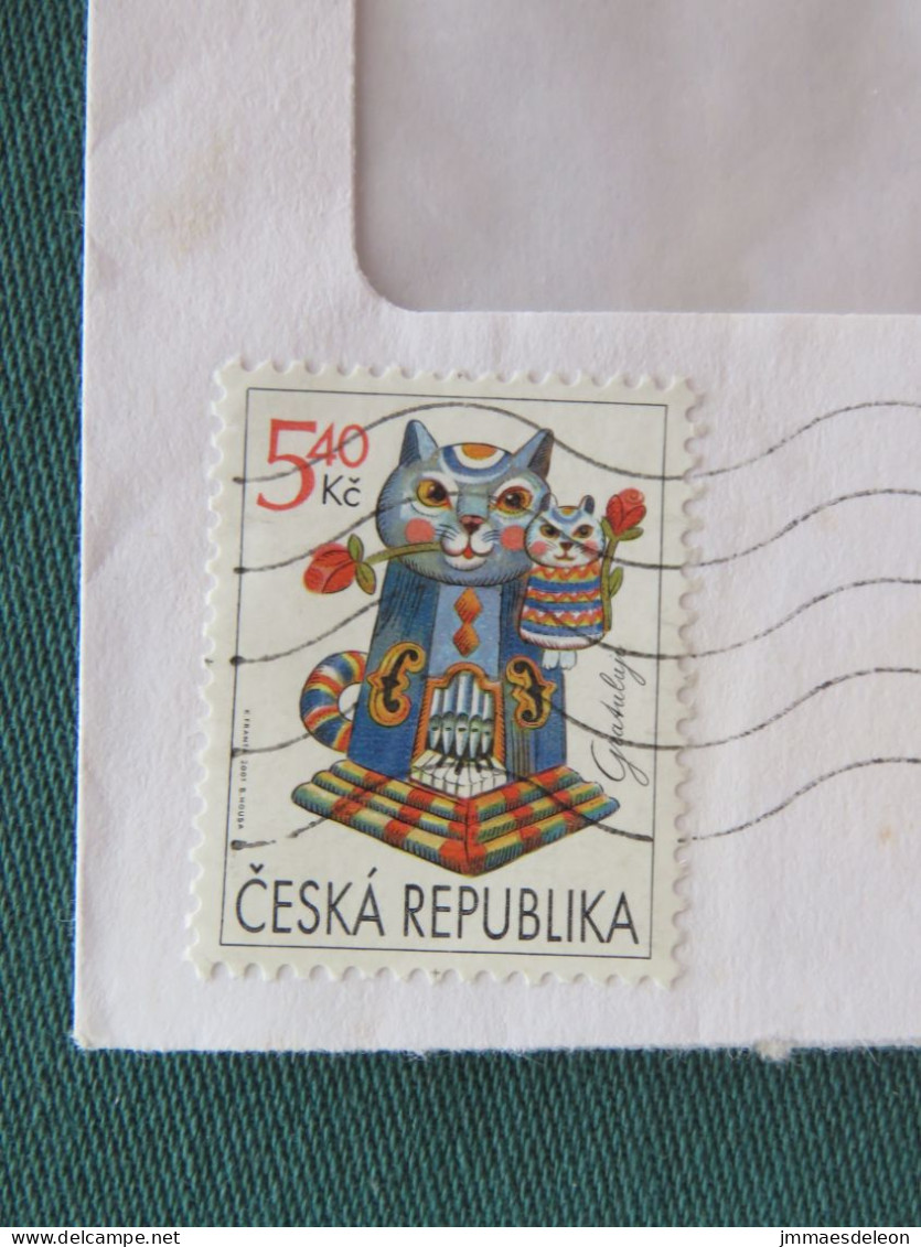 Slovakia 2001 Cover Local - Cat - Lettres & Documents