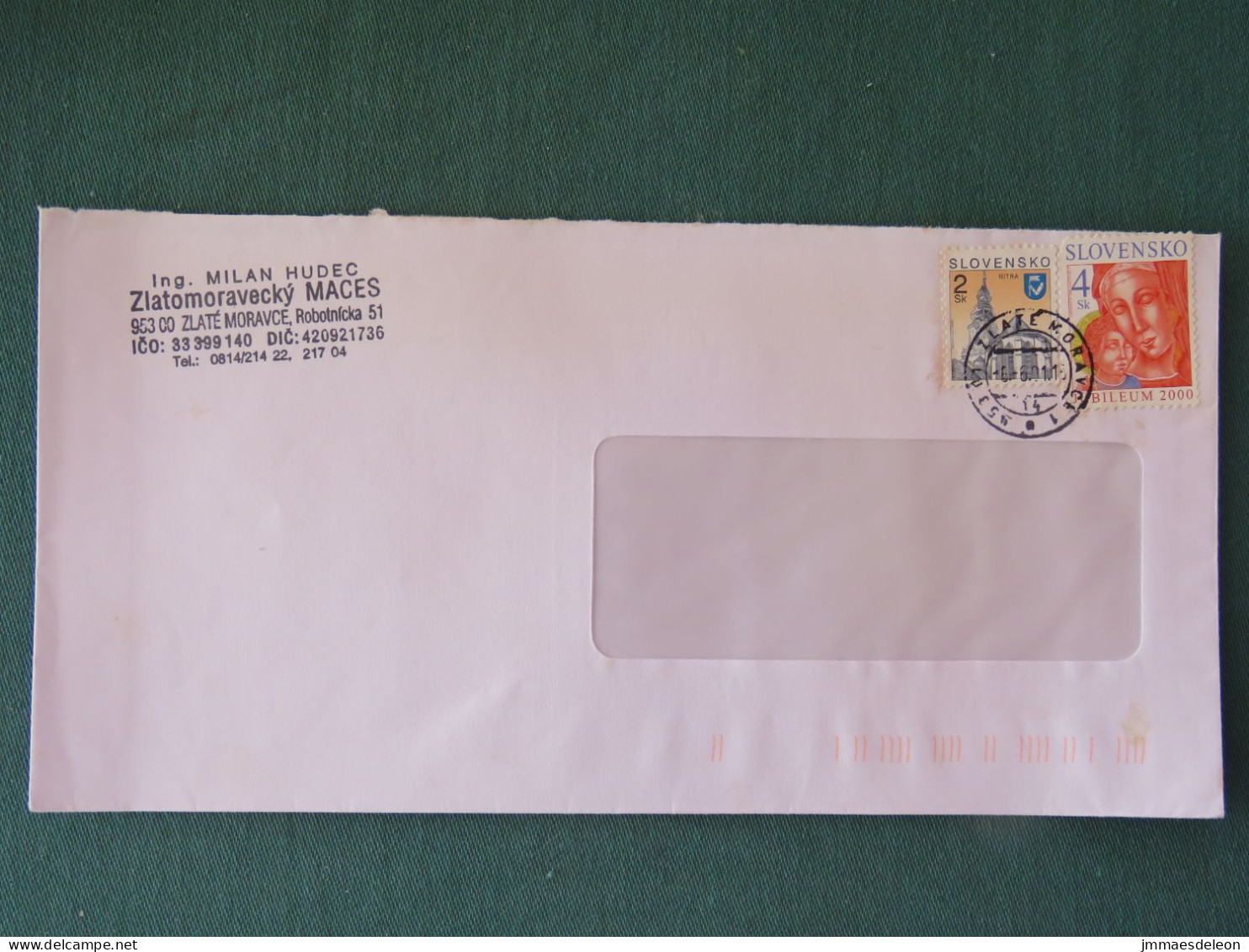 Slovakia 2000 Cover Local - Church - Jubileum 2000 - Briefe U. Dokumente