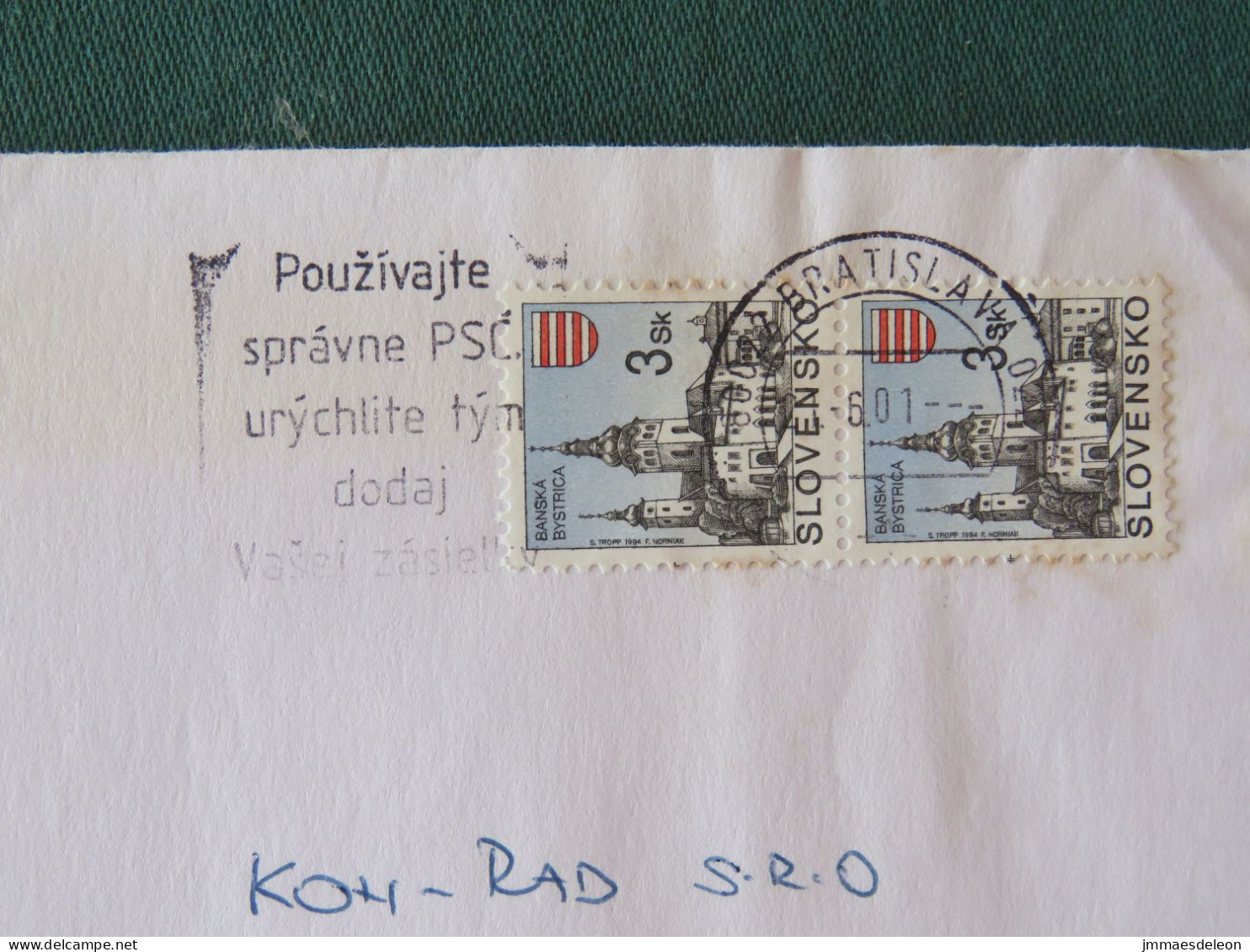 Slovakia 2000 Cover Local - Church - Grapes - Lettres & Documents