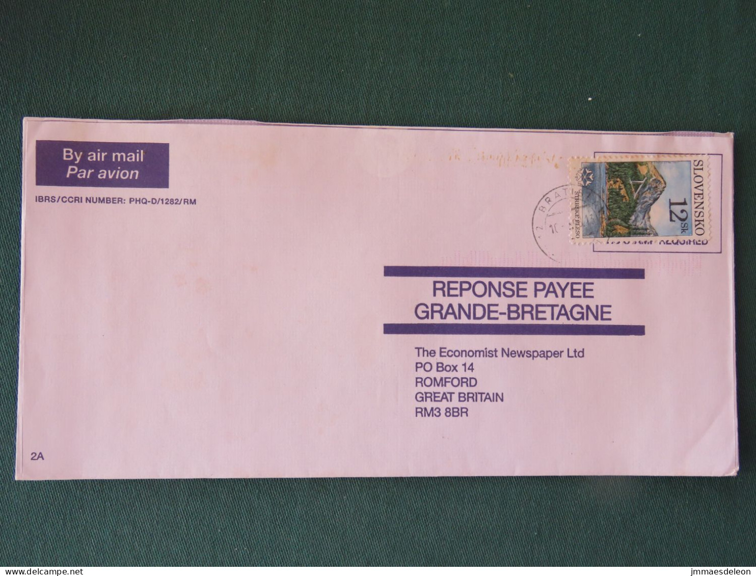 Slovakia 1998 Cover To England - Strbske Lake - Lettres & Documents