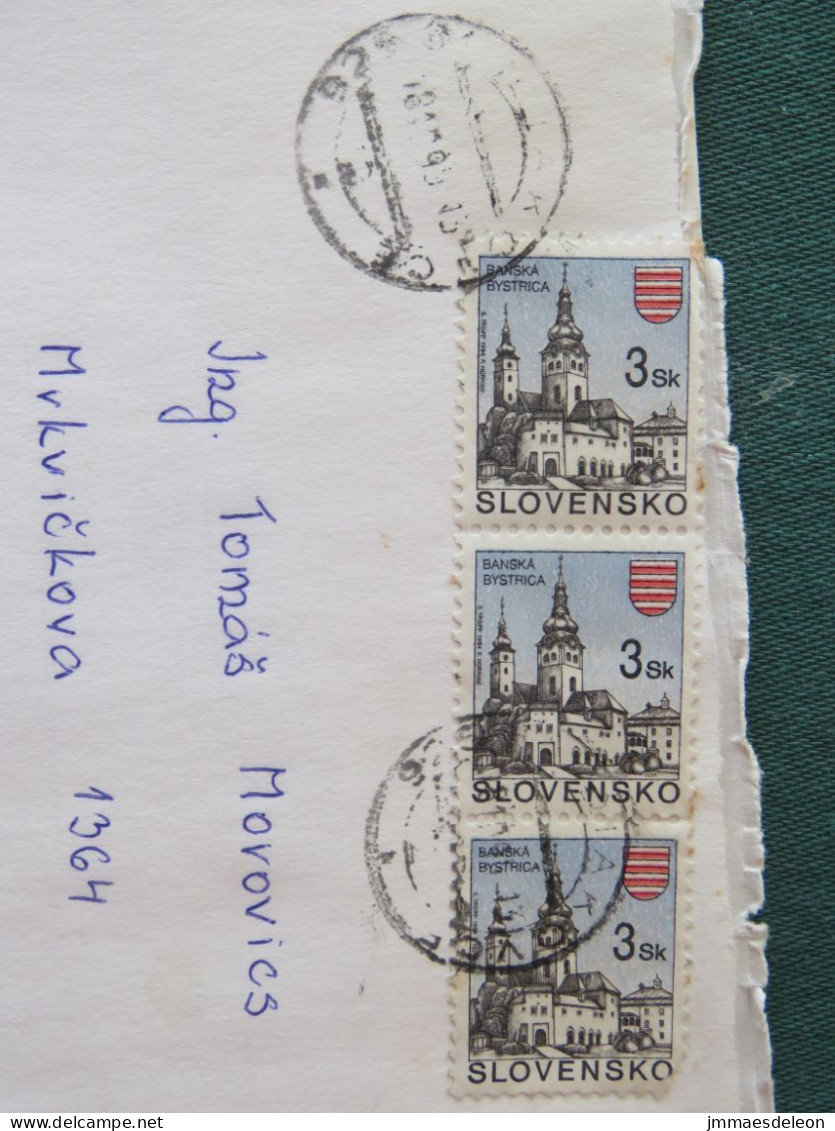 Slovakia 1995 Cover To Czech Republic - Church - Lettres & Documents