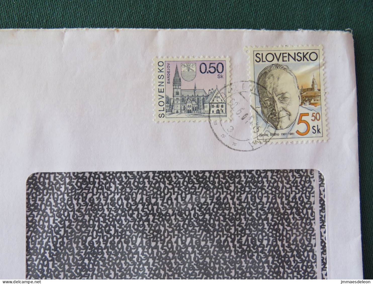 Slovakia 2000 Cover Local - Church - Machine Franking - Brieven En Documenten