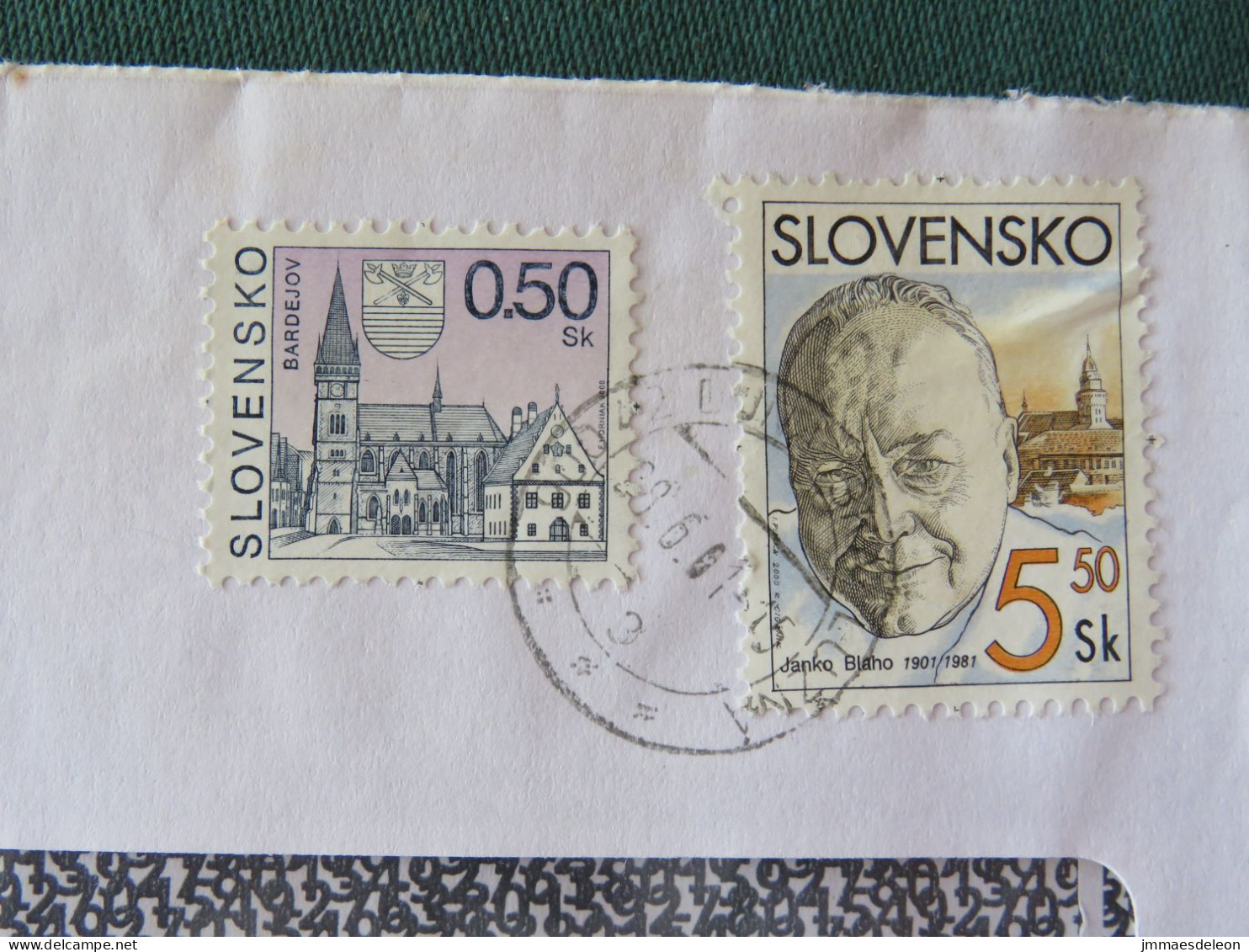 Slovakia 2000 Cover Local - Church - Machine Franking - Cartas & Documentos