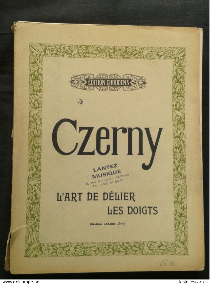 CZERNY L' ART DE DELIER LES DOIGTS POUR PIANO PARTITION EDITIONS CHOUDENS - Instruments à Clavier