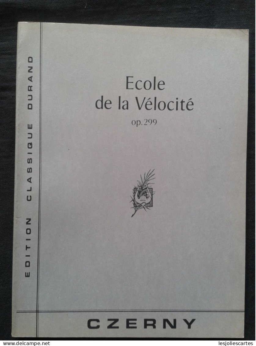 CZERNY L' ECOLE DE LA VELOCITE PARTITION POUR PIANO EDITIONS DURAND - Keyboard Instruments