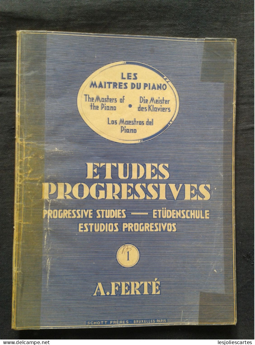 ARMAND FERTE ETUDES PROGRESSIVES VOLUME 1 POUR PIANO PARTITION MUSIQUE - Instrumento Di Tecla