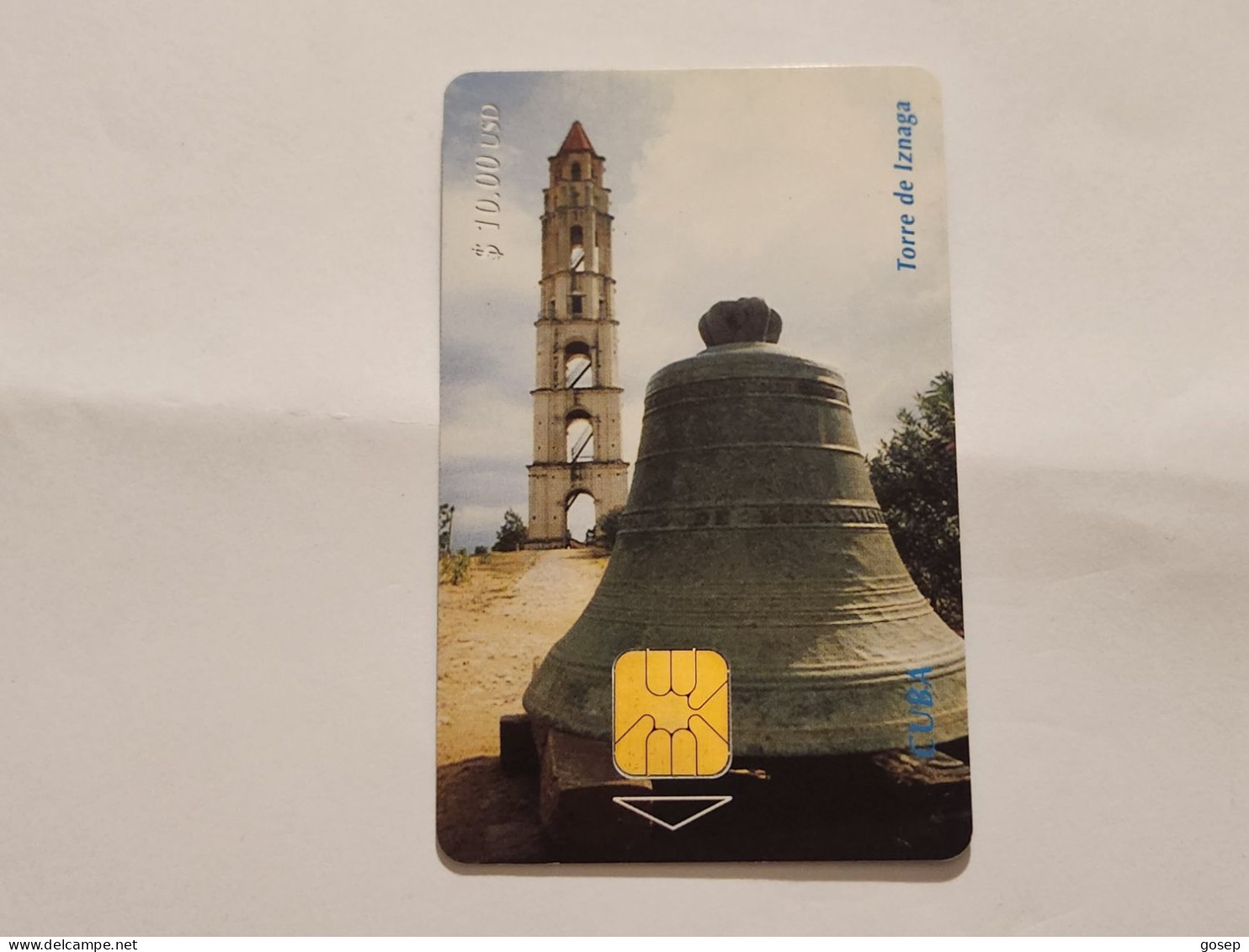 CUBA-(CU-ETE-0014)-Torre De Iznaga-(13)-($10)-(0001115212)-used Card+1card Prepiad Free - Cuba