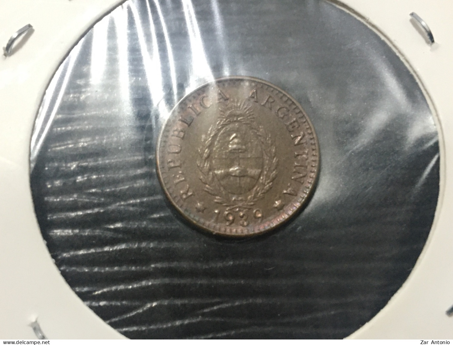 Argentina Coin One Cent 1939 Km-37 - Argentina