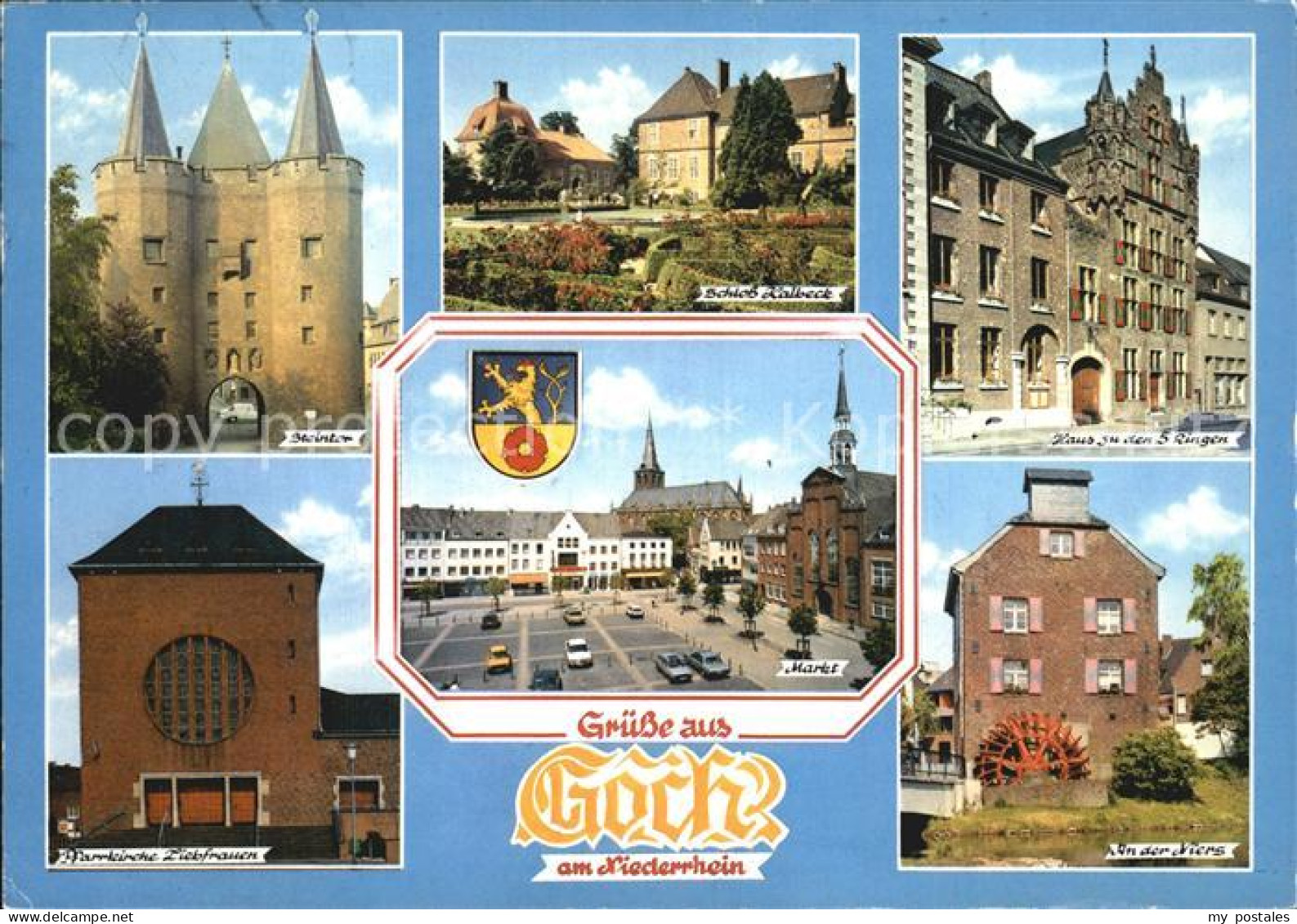 72519620 Goch Schloss Halbeck Haus Zu Den 5 Ringen Niers Pfarrkirche Liebfrauen  - Goch