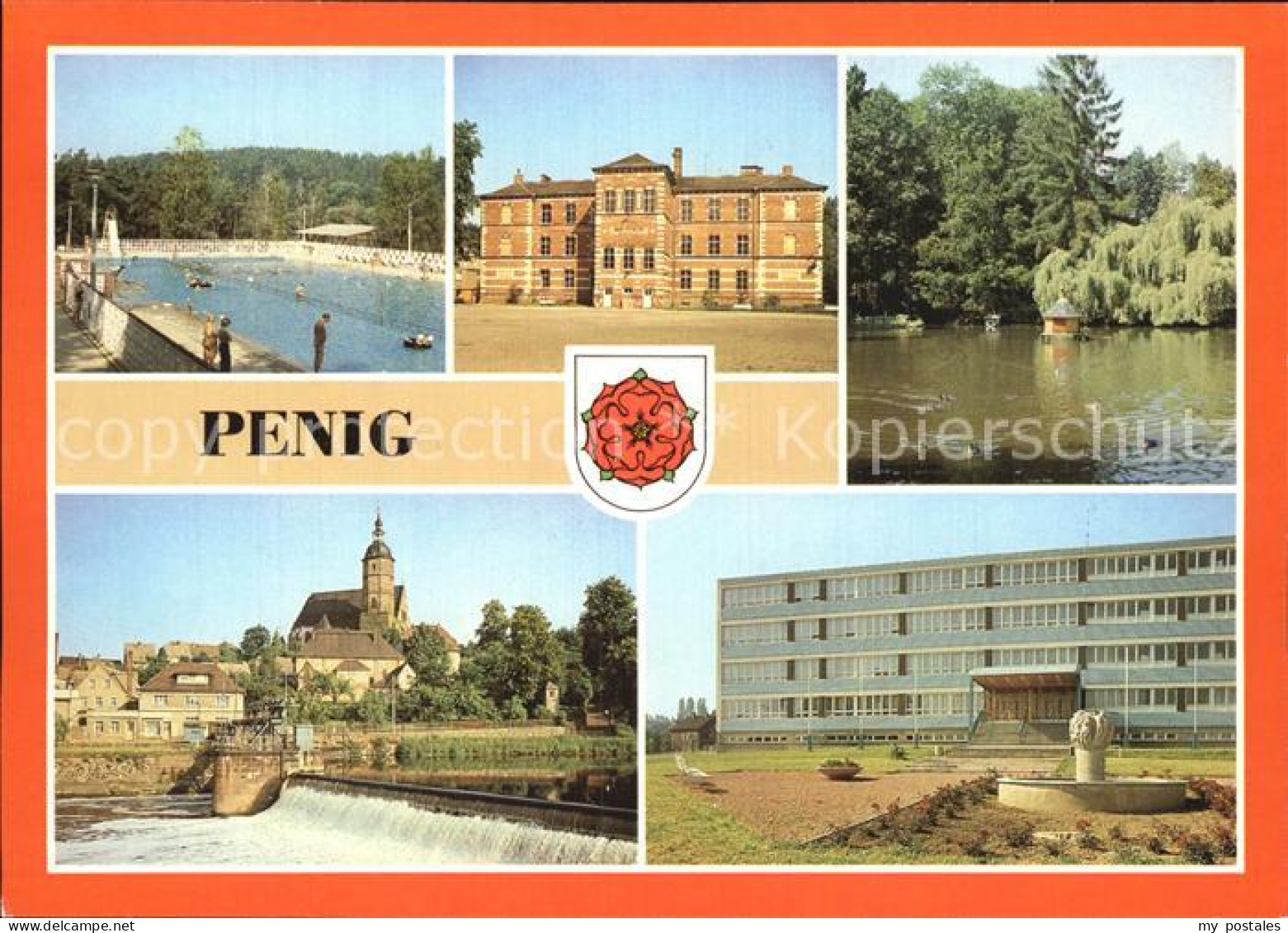 72519083 Penig Freibad Hans Beimler Oberschule Naturpark Koebe Penig - Penig