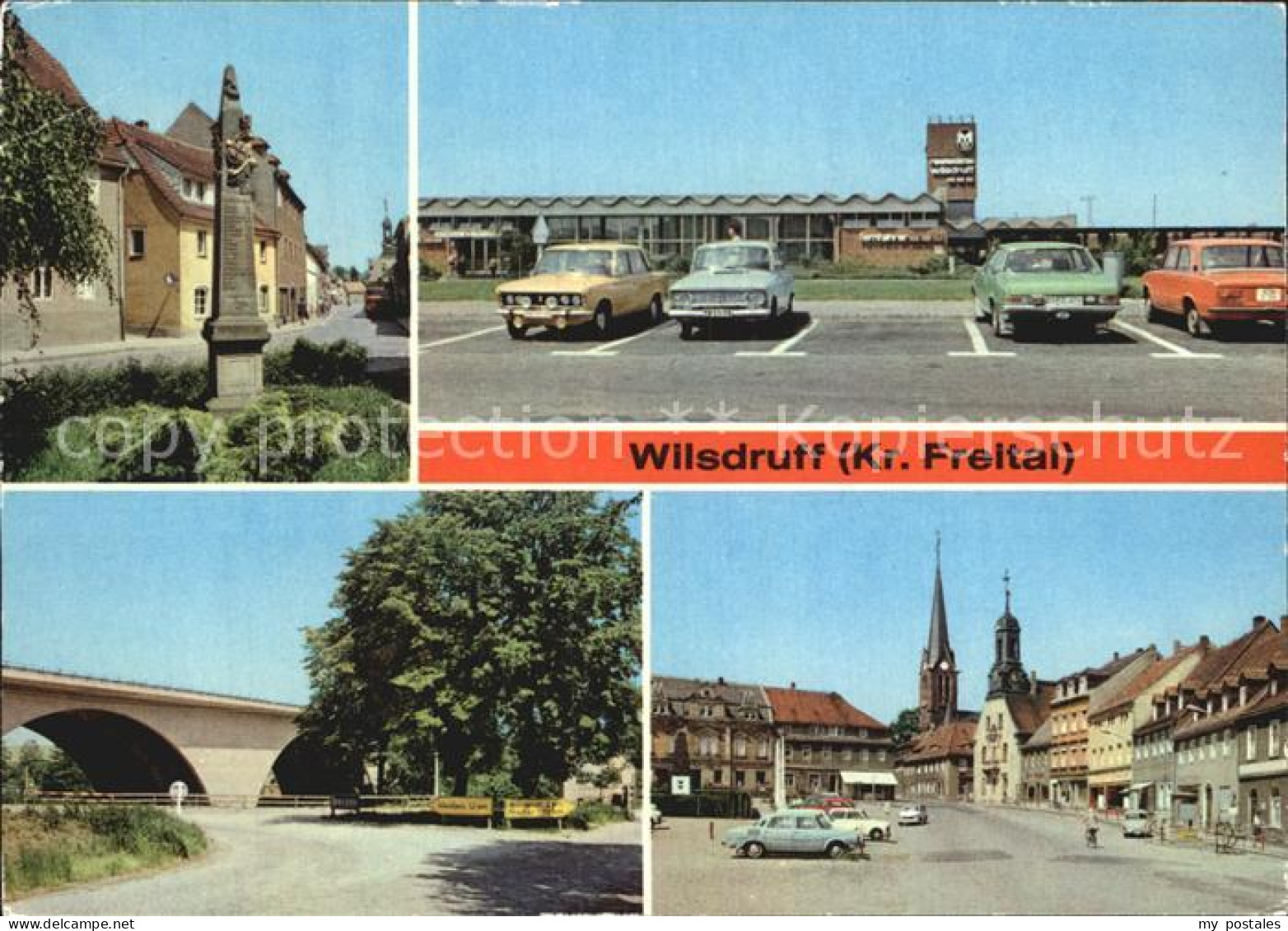 72519030 Wilsdruff Postsaeule Autobahn Raststaette Bruecke Markt Wilsdruff - Herzogswalde