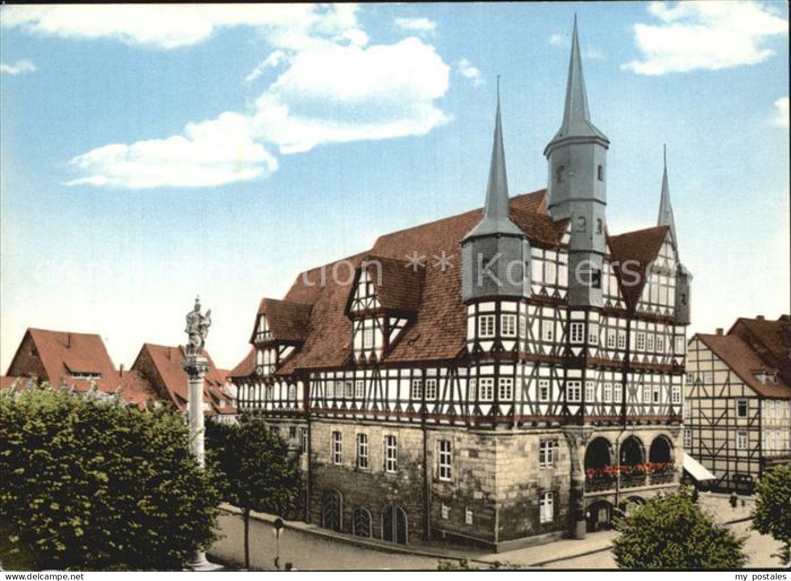 72518954 Duderstadt Rathaus Mariensaeule Duderstadt - Duderstadt