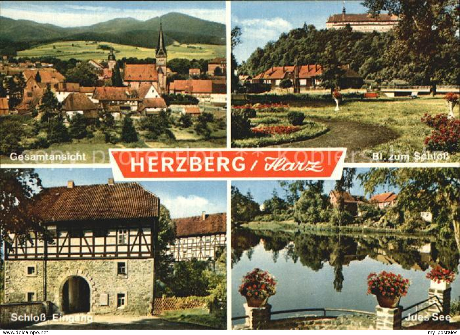 72518943 Herzberg Harz Schloss Jues See Panorama Herzberg - Herzberg