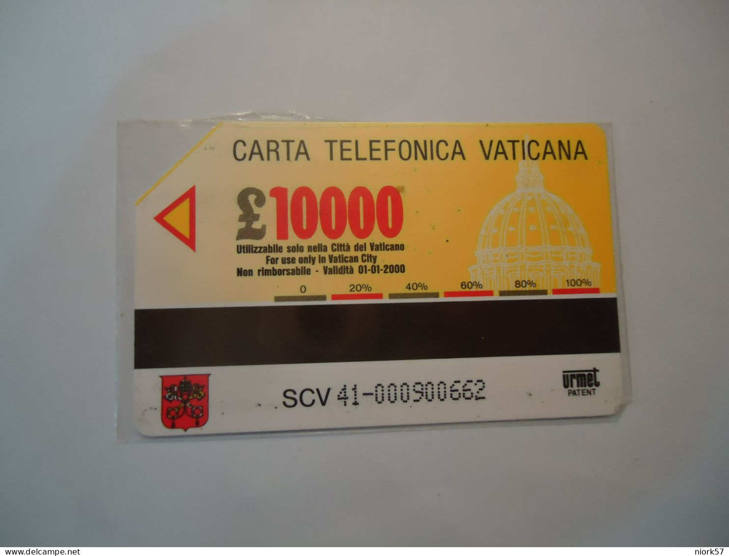 VATICAN    USED CARDS  SANTA TERESA  UNITS 10.000 - Vaticano (Ciudad Del)