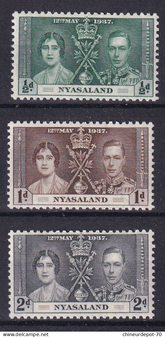 Rhodésie Nyassaland NEUFS AVEC CHARNIERE * - Nyasaland (1907-1953)