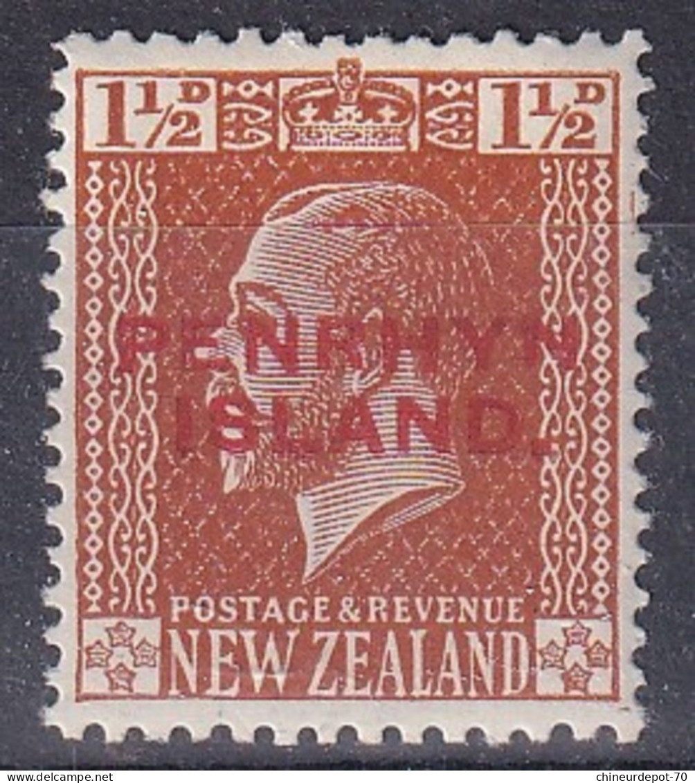 Colonie Britannique KING ROI Nouvelle-Zélande SURCHARGE ISLAND NEUFS AVEC CHARNIERE * - Neufs