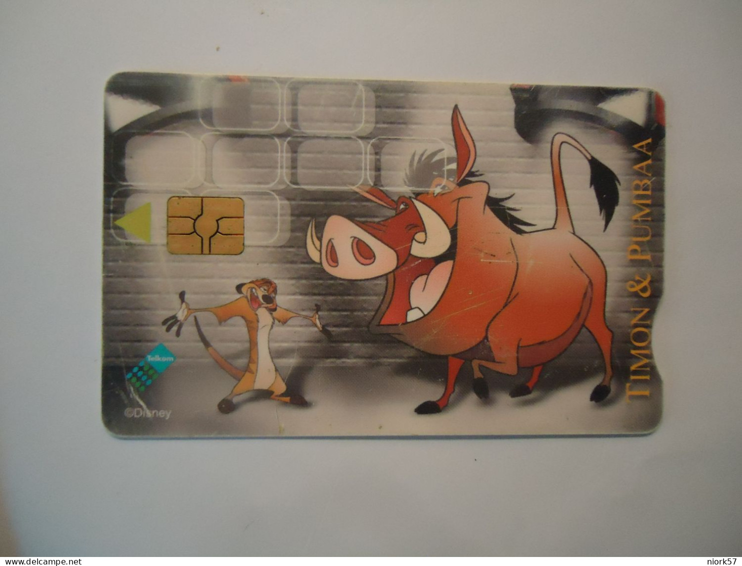 SOUTH AFRICA  USED  CARDS DISNEY PORK TIMON    2 SCAN - Disney