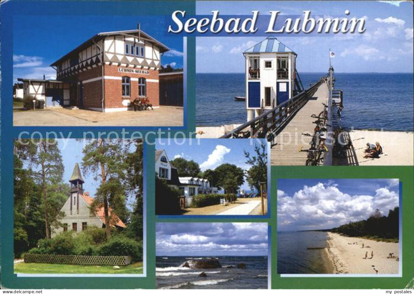 72509877 Lubmin Ostseebad Strand Bruecke Kirche Lubmin - Lubmin