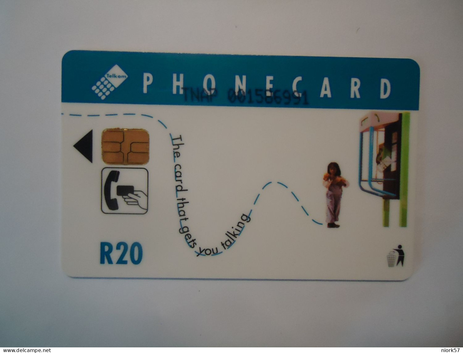 SOUTH AFRICA    USED  CARDS   AFRICA CHILDREN   2 SCAN - Sudafrica